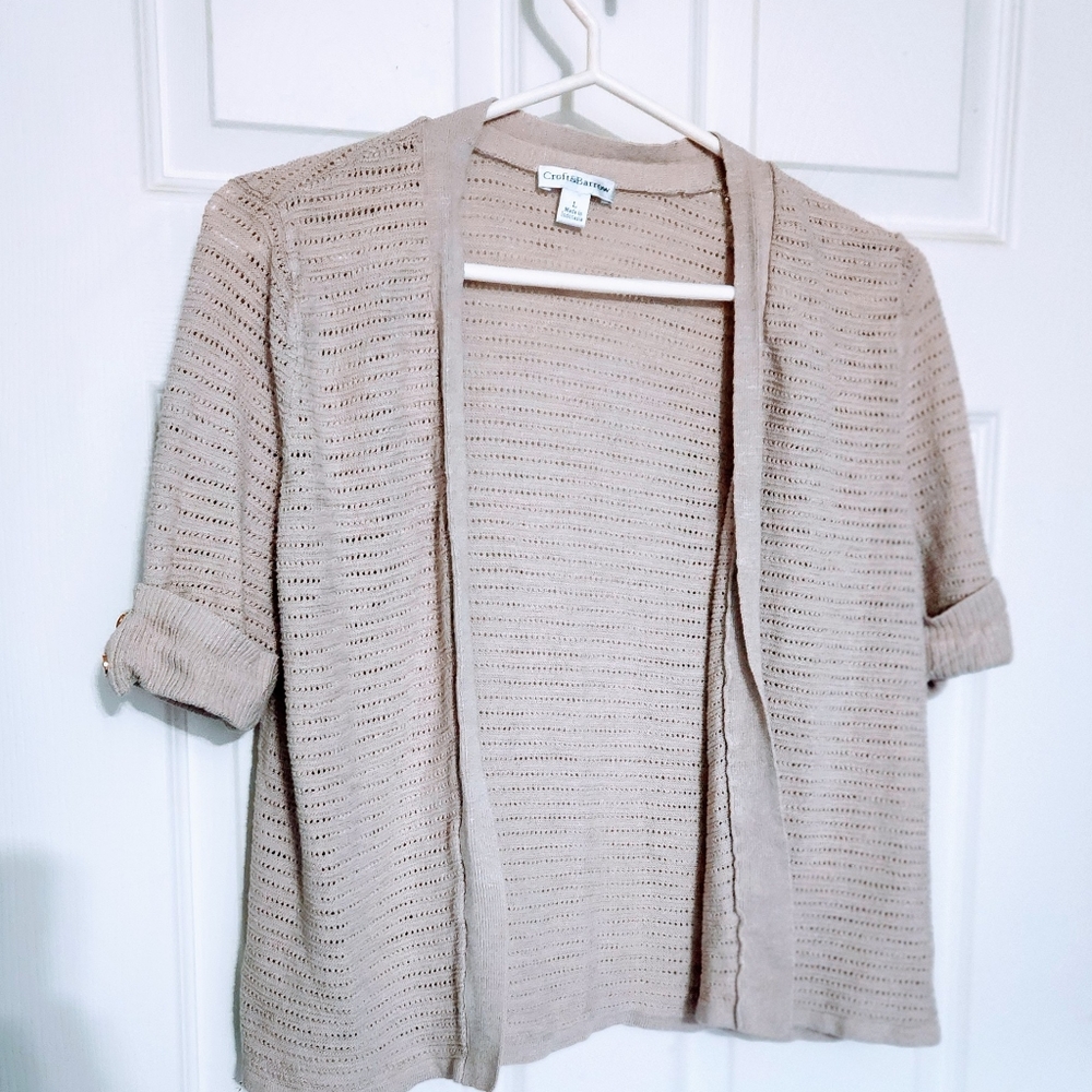 Croft & Barrel Sweater Open Front Women's Large